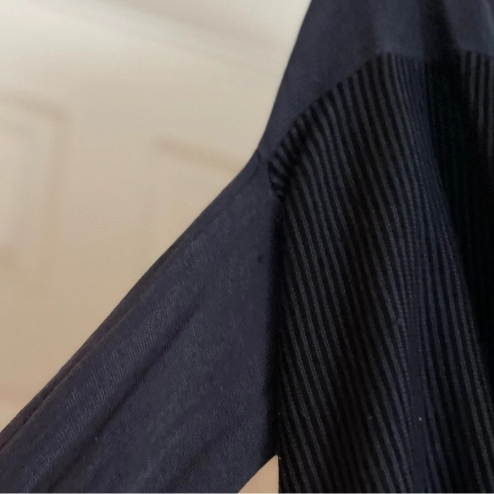 Lululemon Cozy Soft Warm Iconic Wrap Twist Front Sweater in Navy Blue